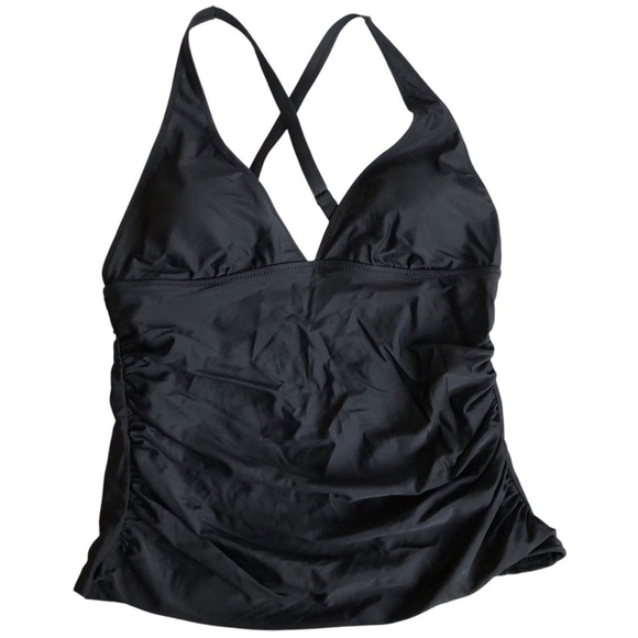 Beachsissi Tankini Top Black Size Large NWT - Picture 1 of 7